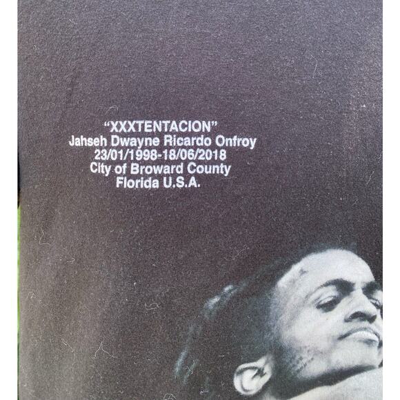 XXXTentacion Tribute Graphic T Shirt Men's Large Long Live X Authentic Merch - Picture 3 of 7